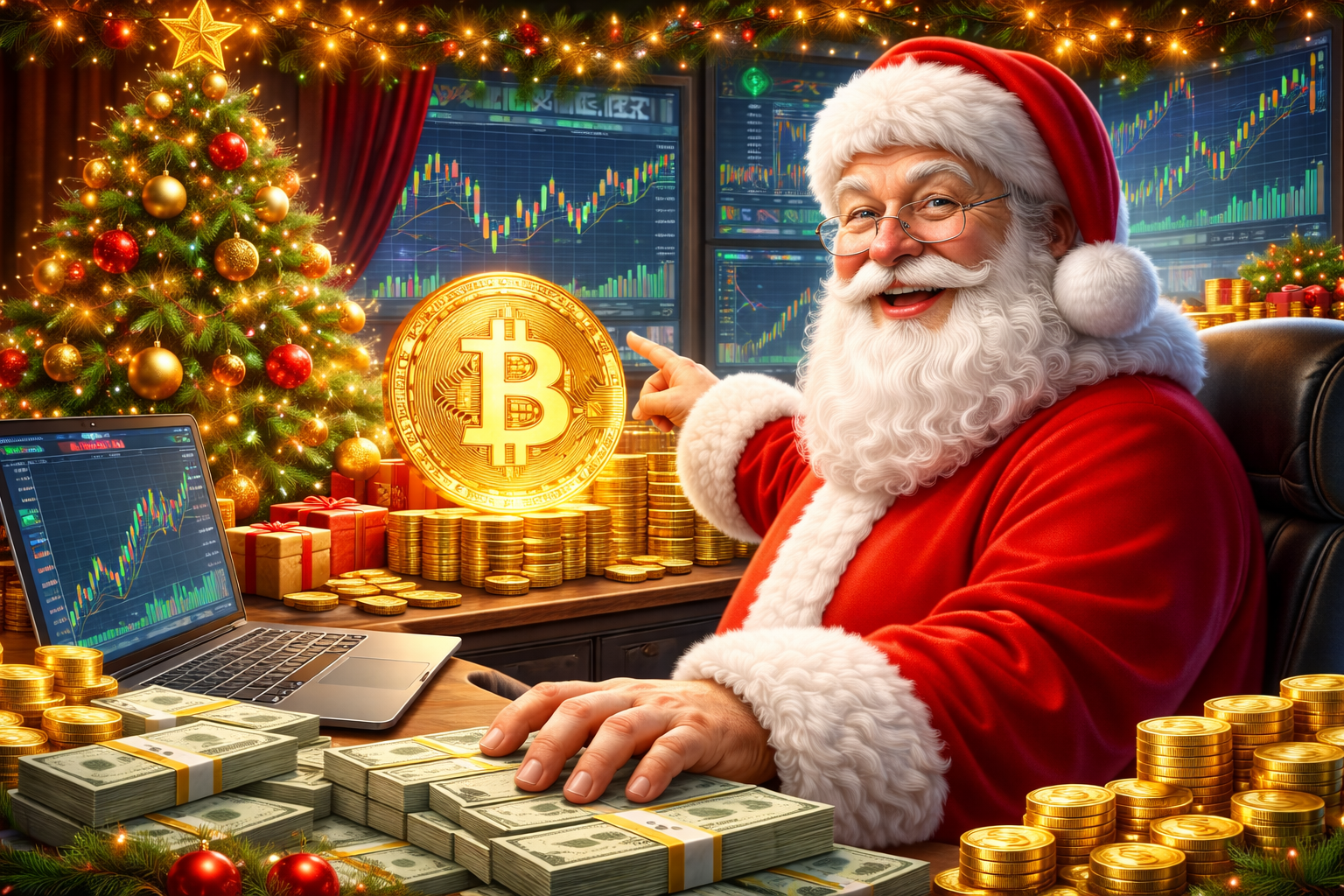 Absennya Santa Rally: Bitcoin Stagnan di Hari Natal 2025, Sentimen Pasar Bergeser